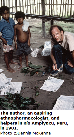 Dennis McKenna in Peru, 1981