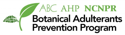 Logo for the Botanical Adulterants Prevention Program
