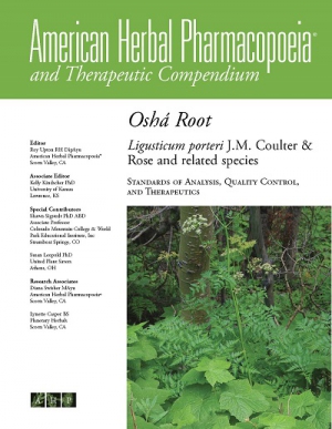 Cover of the AHP osha root monograph